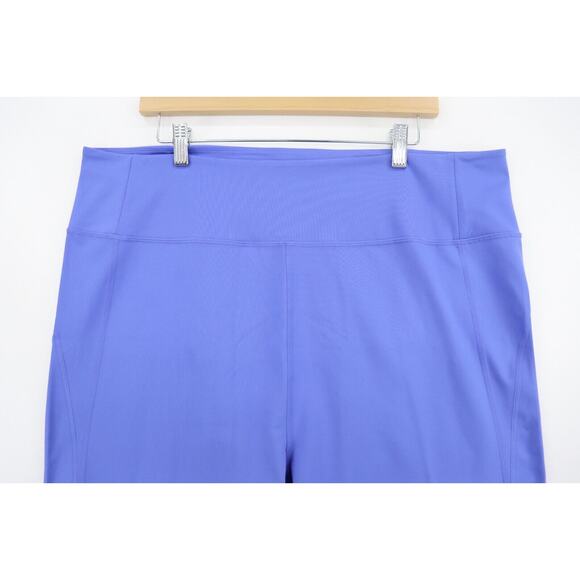 Girlfriend Collective Womens 6X Tight Legging Periwinkle Blue Crop Compression - Picture 9 of 10